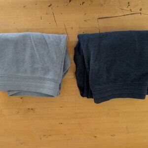 2 Pairs Amazon Essentials Womens S Fleece Joggers Navy & Light Blue Heather Cozy